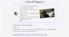 Desktop Screenshot of kevinridgway.com
